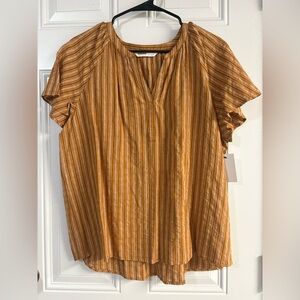 Sonoma Women's Brown Striped Blouse✨